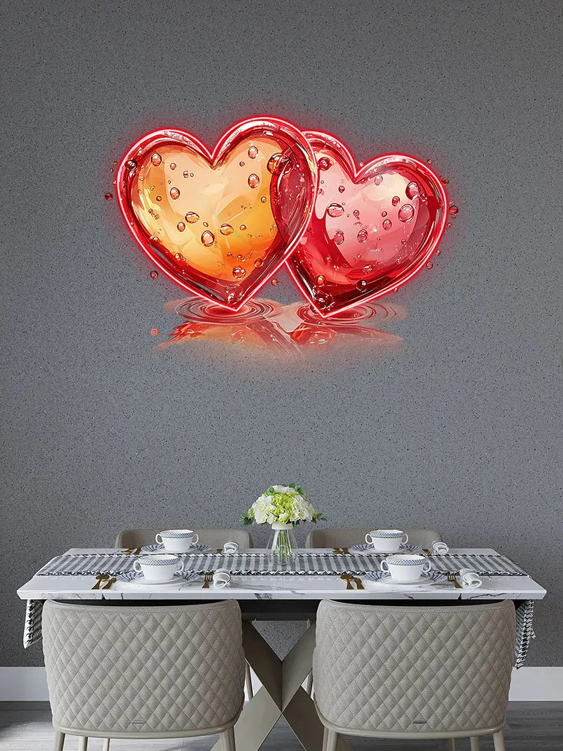 Two Hearts Wedding Ceremony Creative LED neon sign product image