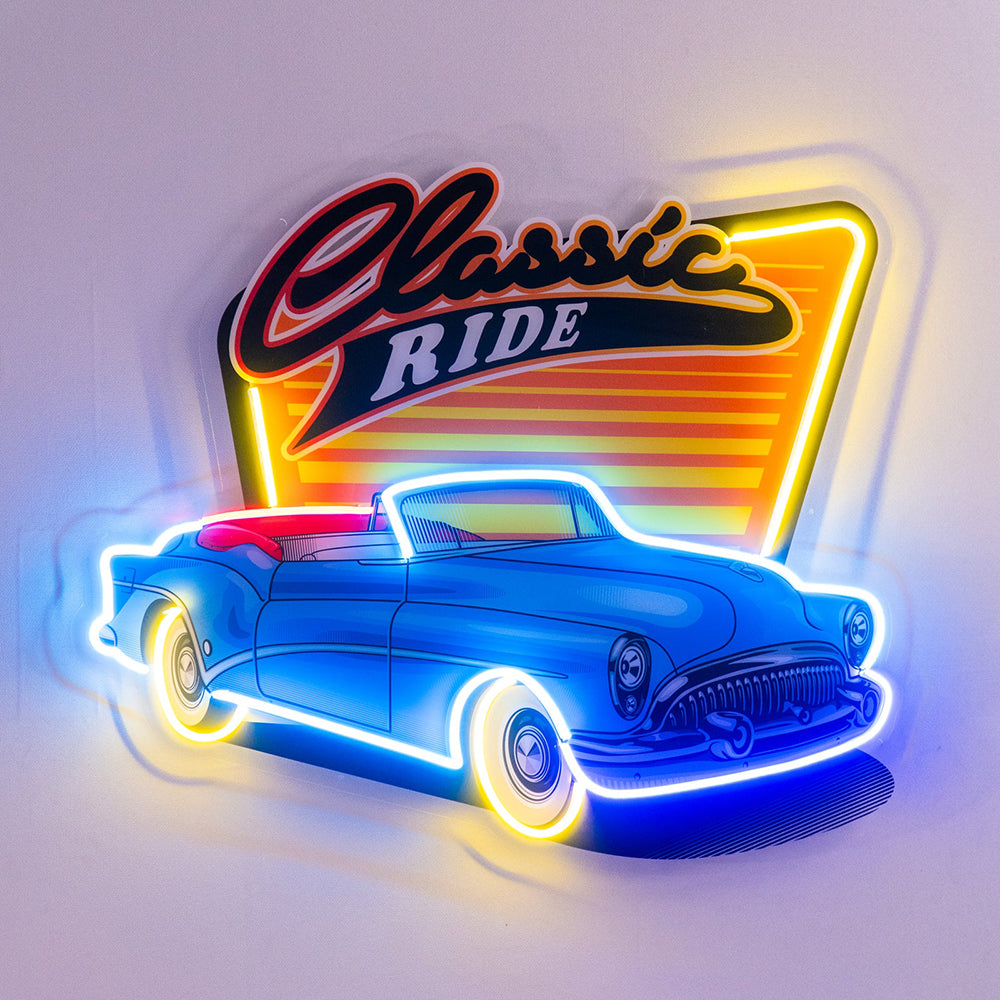 Custom Car Retro Car Man Cave Decor LED neon sign product image