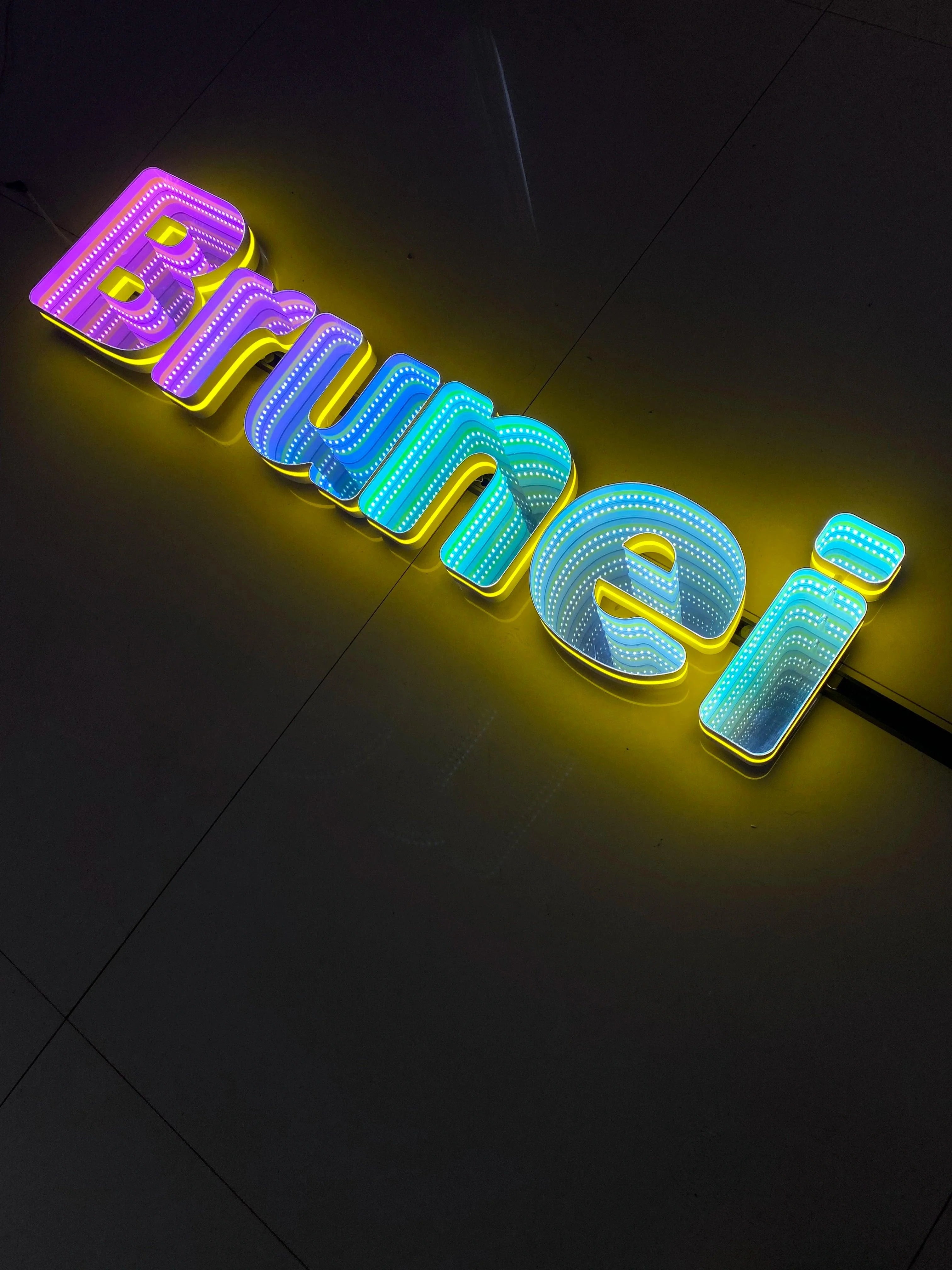 Stocked Infinity Mirror 3d Letters LED neon sign by NeonCS