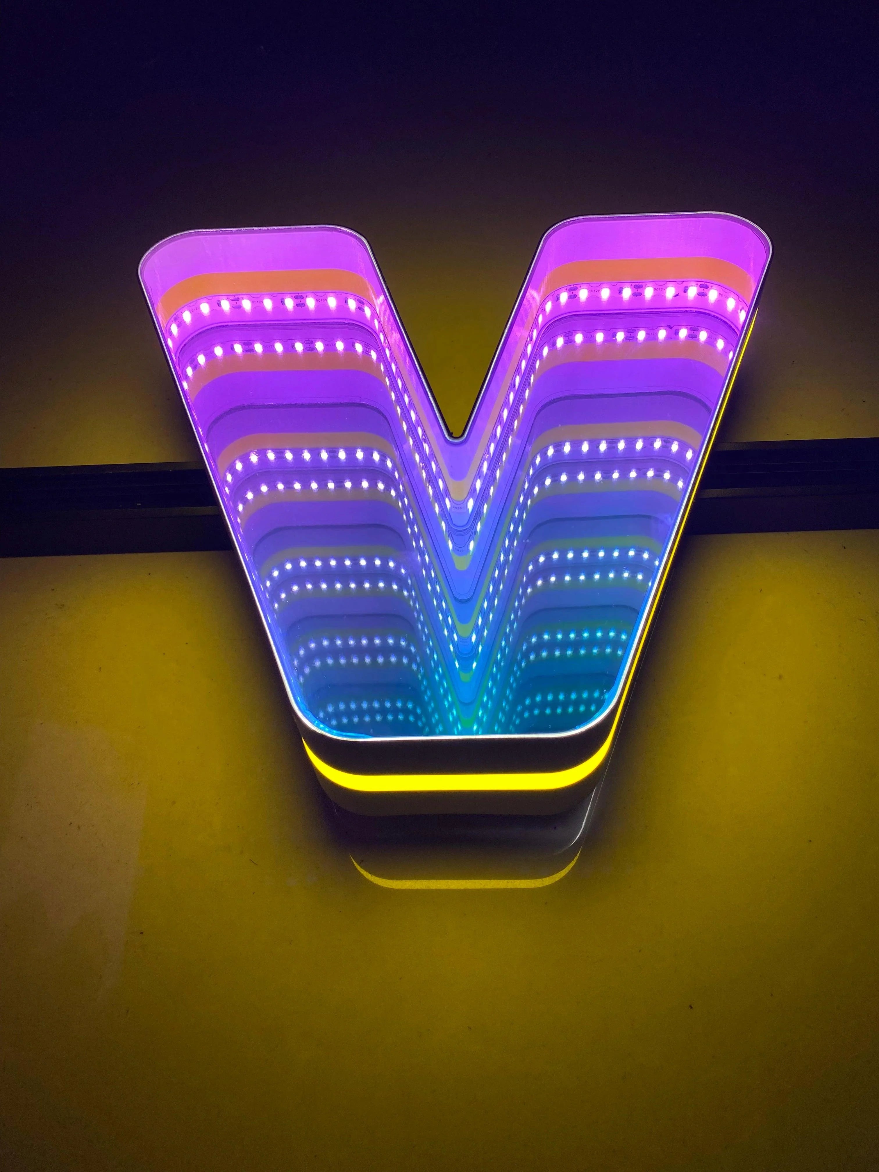 Stocked Infinity Mirror 3d Letter LED neon sign product image