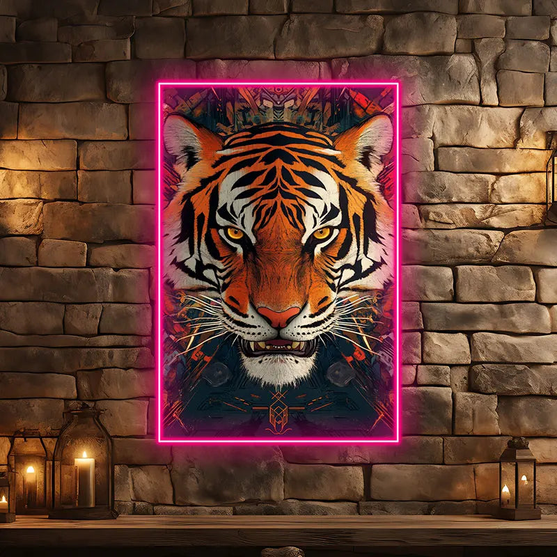 Fierce Tiger - LED Wall Art for Home & LED neon sign product image