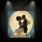 Romantic Wedding - Moonlit Couple LED LED neon sign by NeonCS