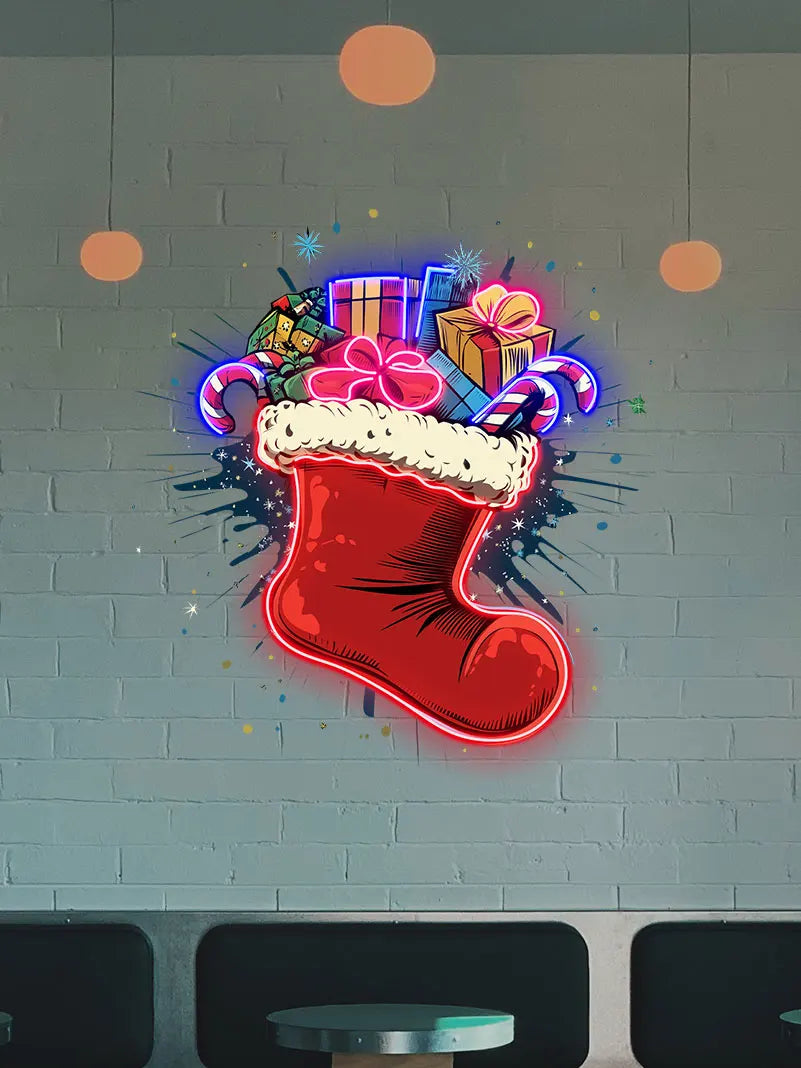 Christmas Gifts Sock Christmas LED neon sign product image