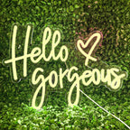 Yellow Hello Gorgeous - Wall Decor for LED neon sign product image