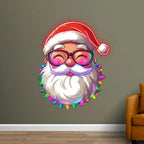 Santa Claus with Small Light Bulbs LED LED neon sign product image