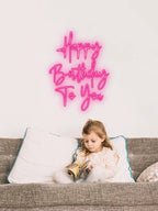 Toysign Vertical Happy Birthday LED neon sign product image