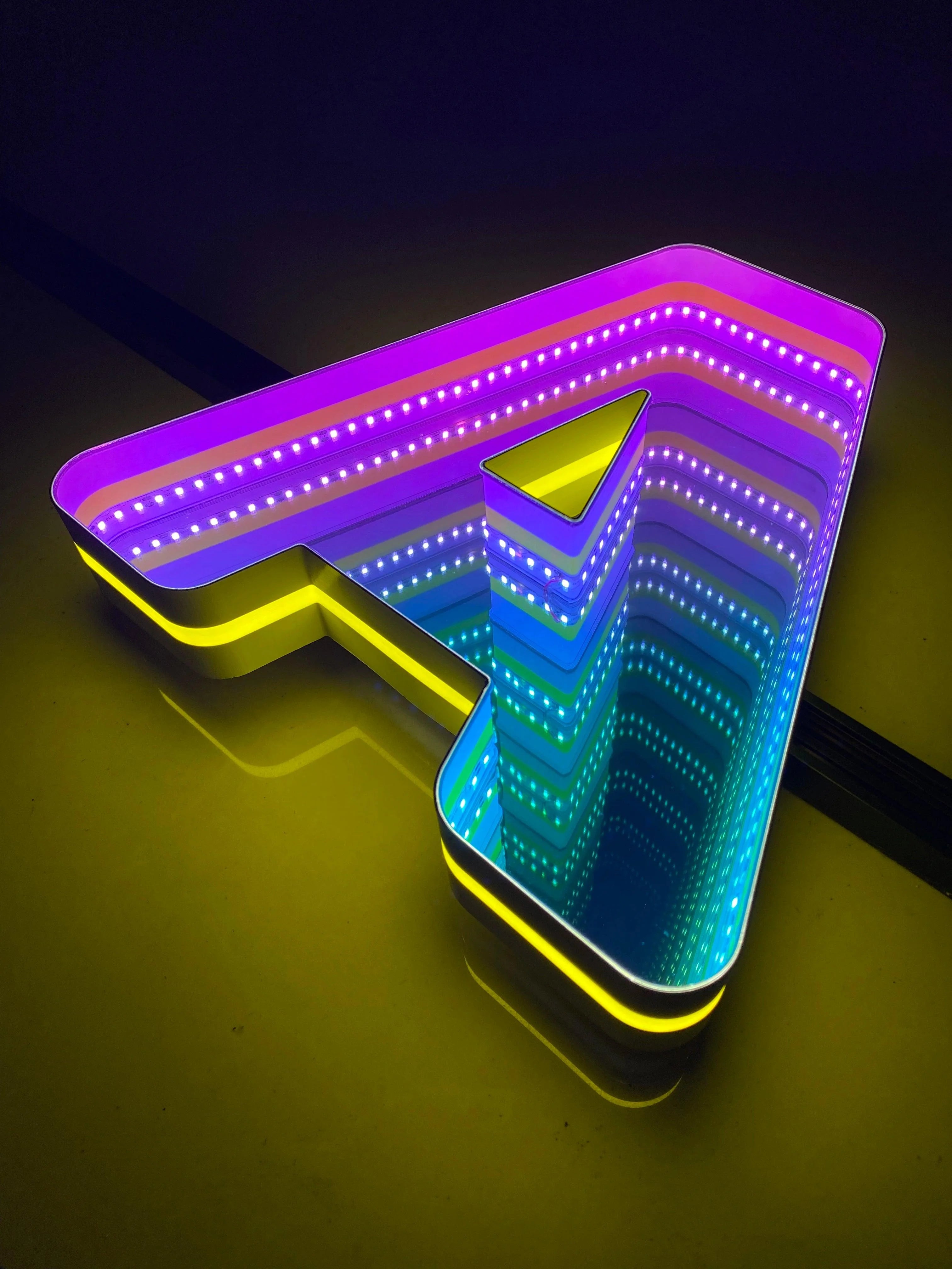 Stocked Infinity Mirror 3d Letters LED neon sign product image