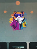 Cool Neon Hamster Art Poster Funky LED neon sign product image