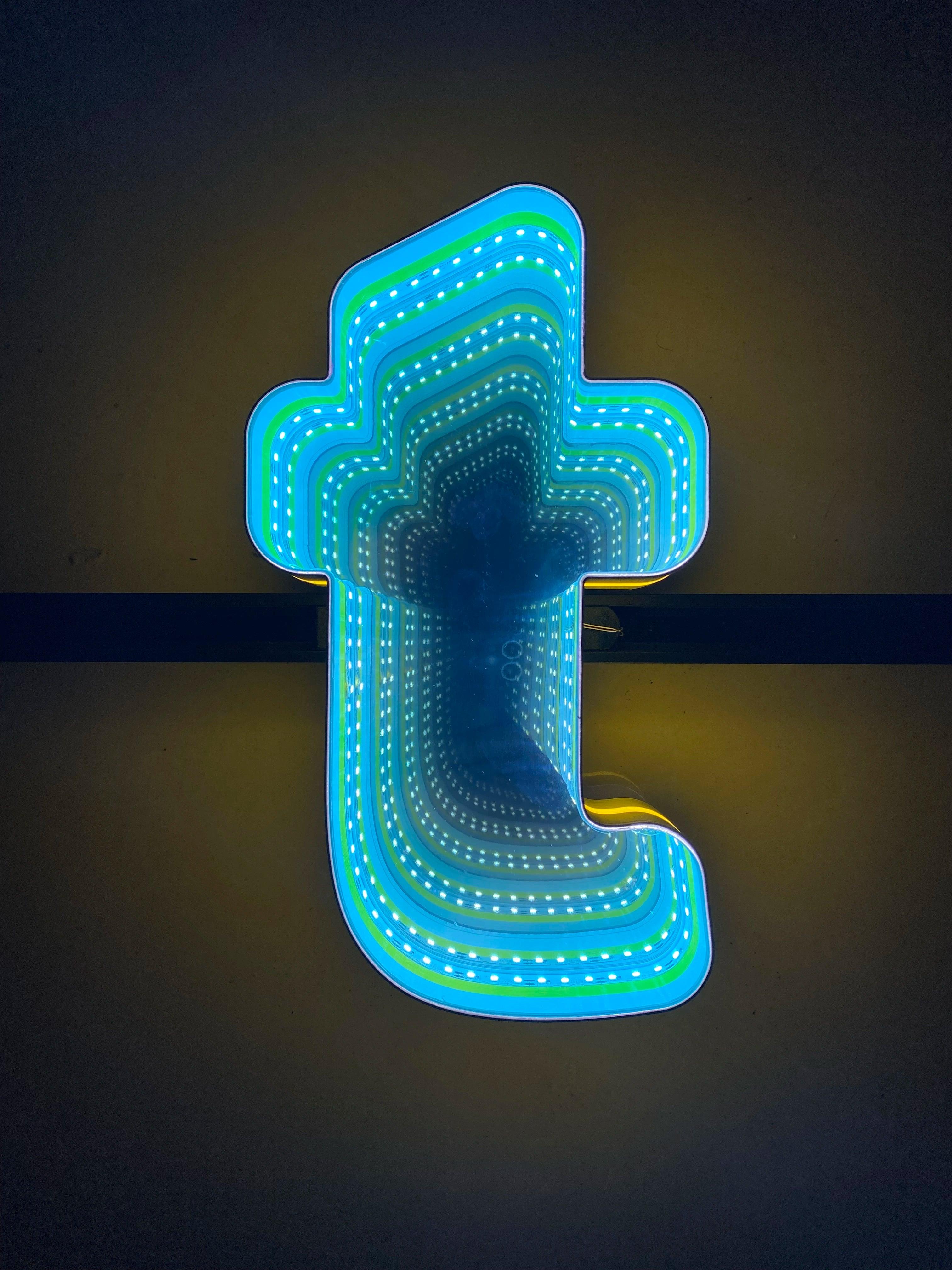 Stocked Infinity Mirror 3d Letter LED neon sign product image