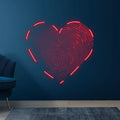 Red Fingerprint Heart Creative Wall LED neon sign product image