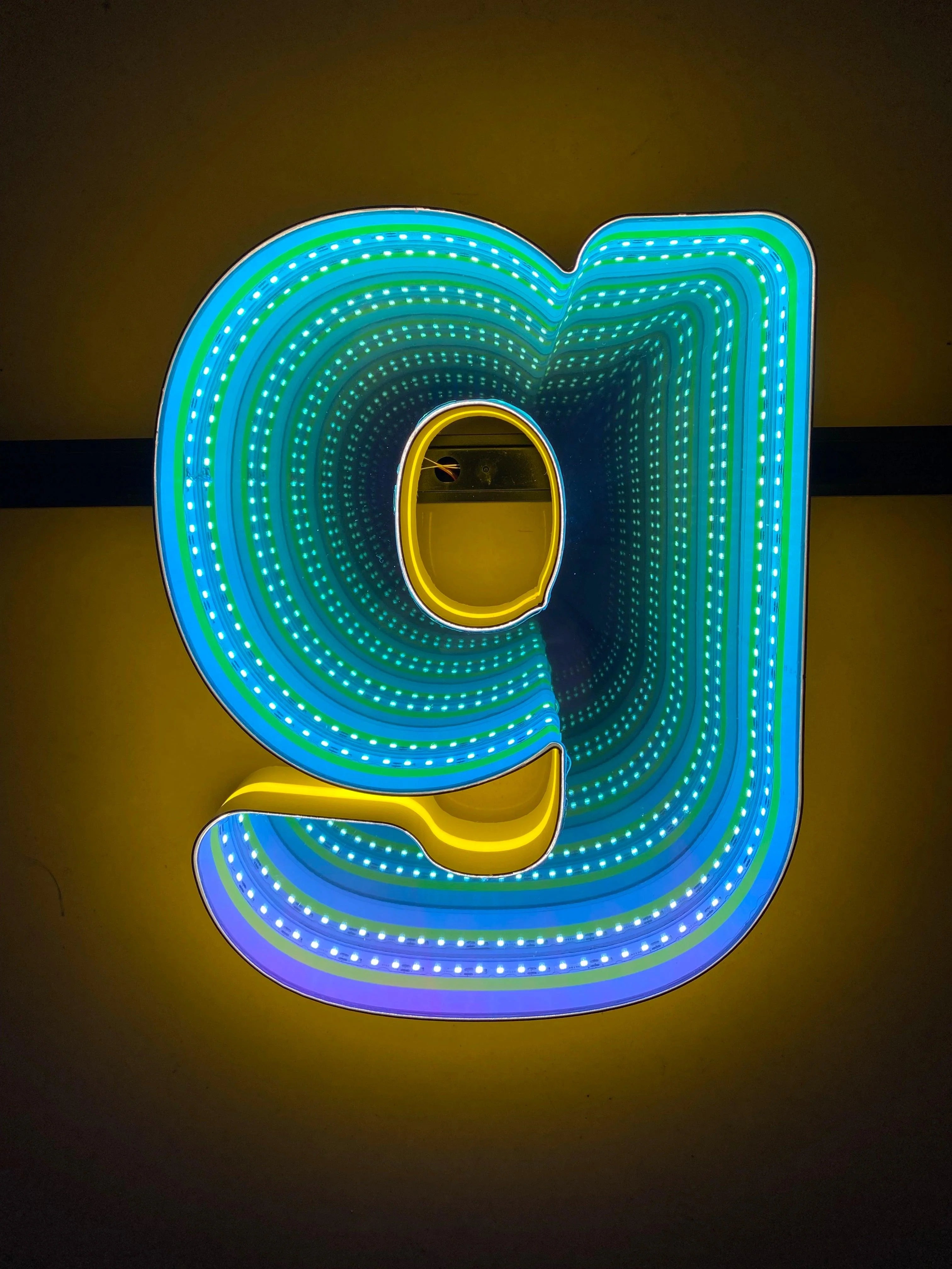 Stocked Infinity Mirror 3d Letter LED neon sign product image