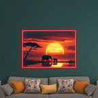 Toysign Elephant Sunset Neon Wall Art LED neon sign product image