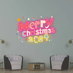 Merry Christmas 2024 Text Creative LED neon sign product image