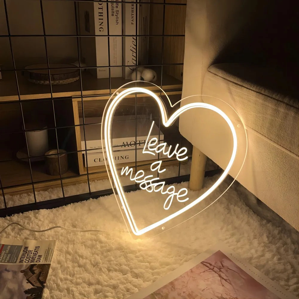Leave a Message Sculpture Personal LED neon sign product image
