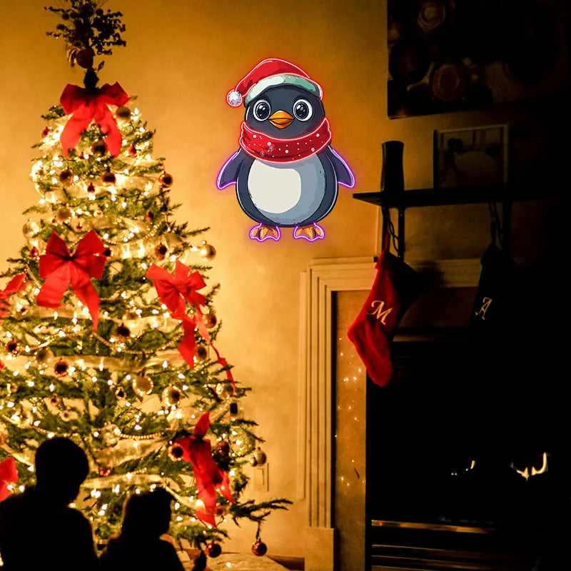 Christmas Penguin - Adorable Decor for LED neon sign product image