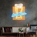 Cold Beer Uv Printed Beer Acrylic LED neon sign product image