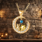Charming Cat Star Moon Diamond LED neon sign product image