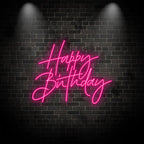 Toysign Elegant Happy Birthday - LED LED neon sign by NeonCS