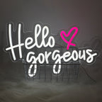 Hello Gorgeous - Vibrant LED Wall Art LED neon sign product image