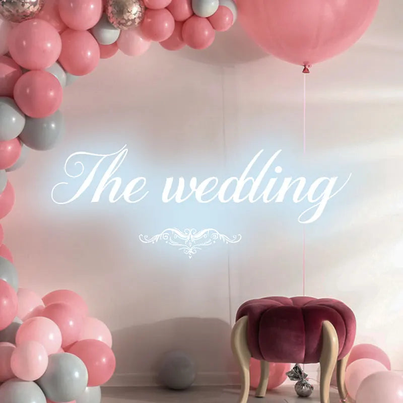 The Wedding Wall Decoration Ice Blue LED neon sign product image