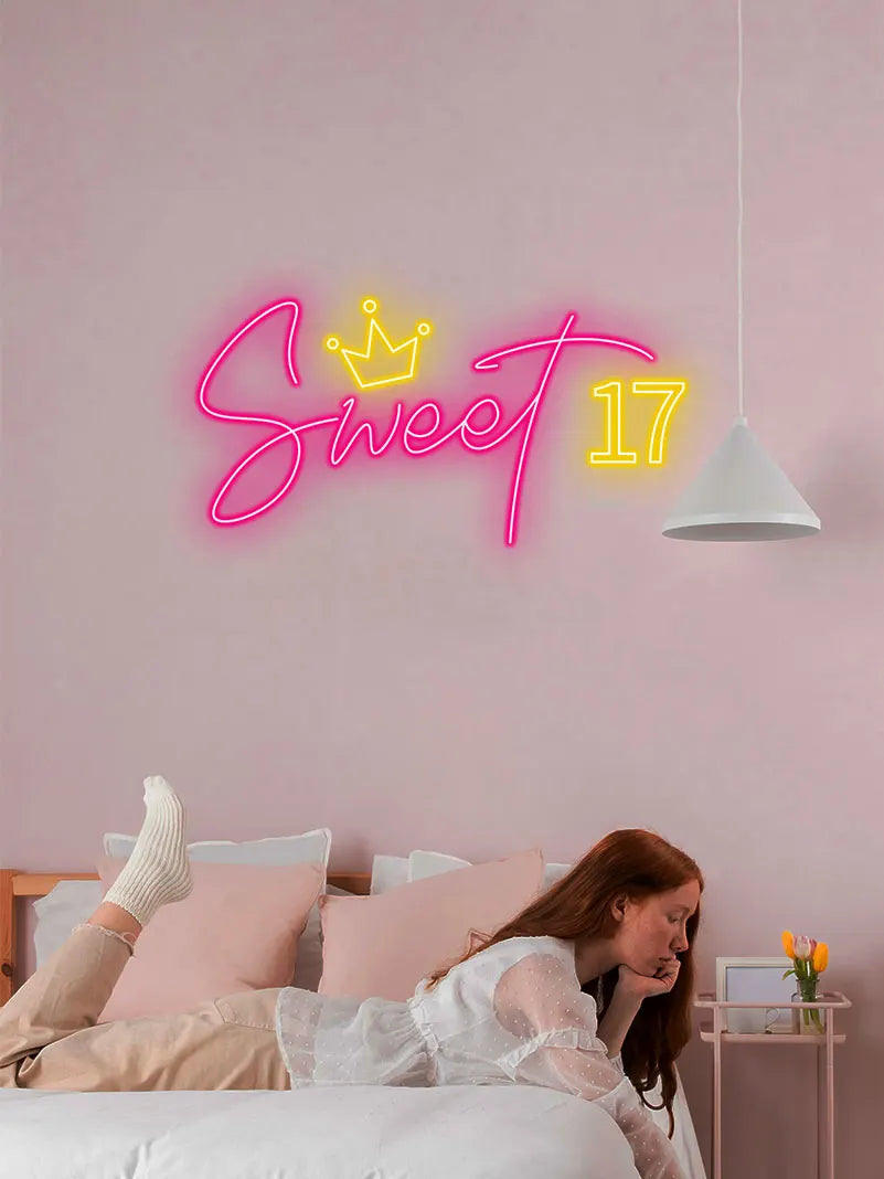 Toysign Sweet 17 - LED Birthday Wall LED neon sign product image