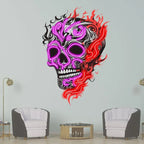 Skull with Weird Fire Creative Wall LED neon sign by NeonCS