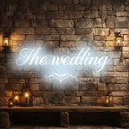The Wedding Wall Decoration Ice Blue LED neon sign product image