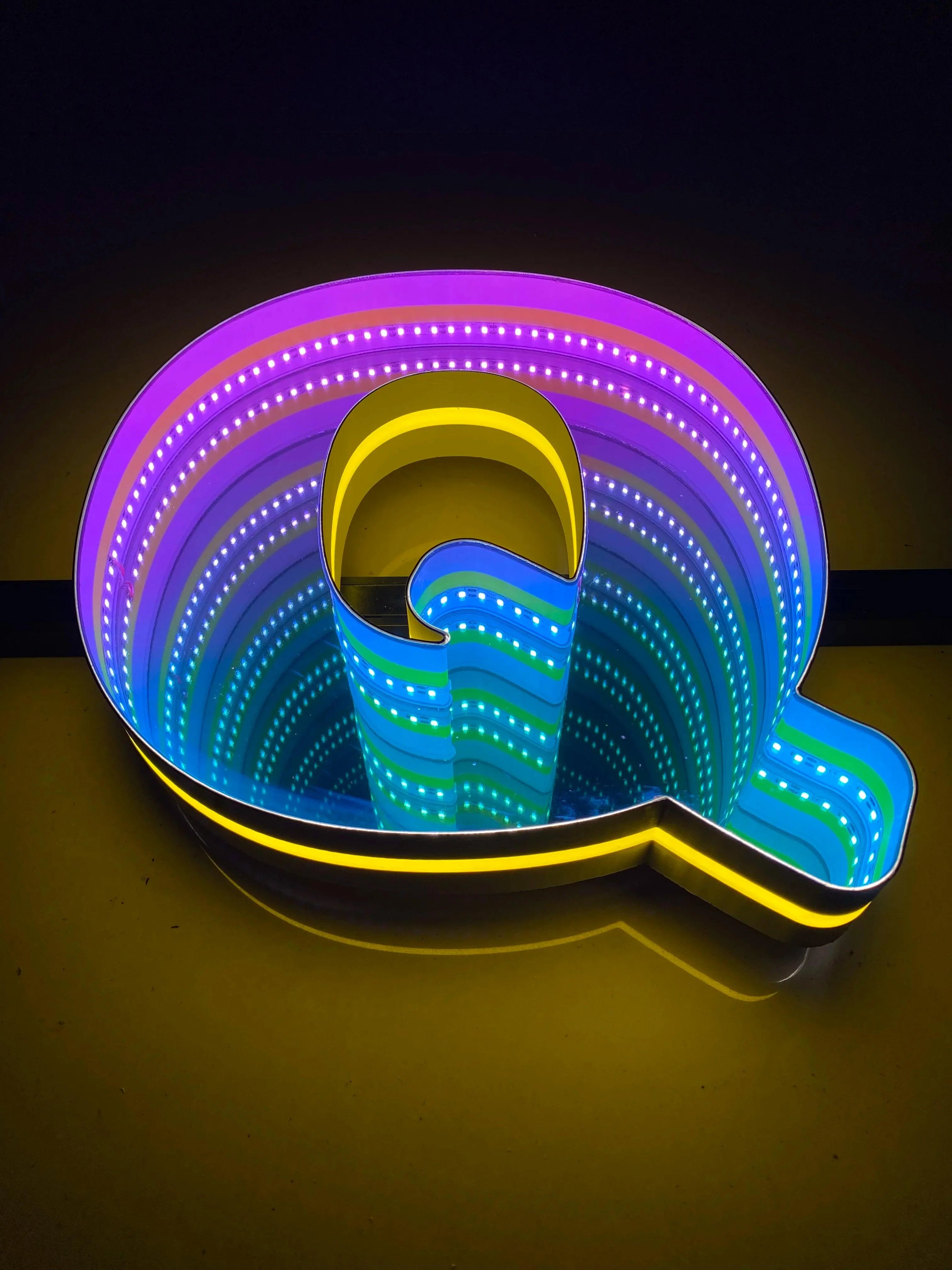 Stocked Infinity Mirror 3d Letters LED neon sign product image