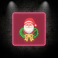Santa Claus Neon Wreath Poster LED neon sign product image