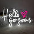 Hello Gorgeous - Vibrant LED Wall Art LED neon sign by NeonCS