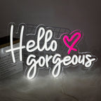 Hello Gorgeous - Vibrant LED Wall Art LED neon sign by NeonCS