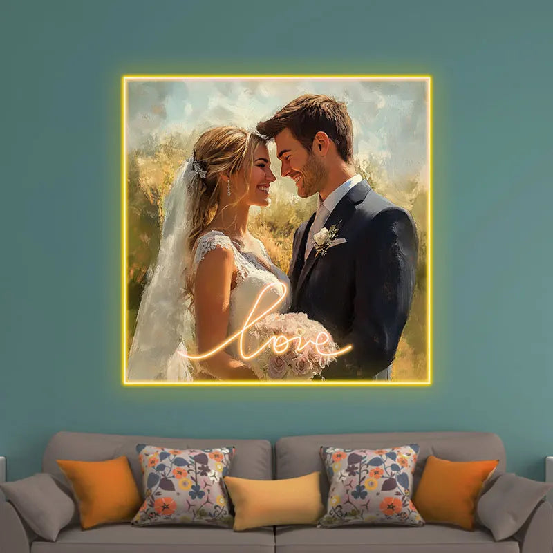 Wedding Photo Acrylic Light Creative LED neon sign product image