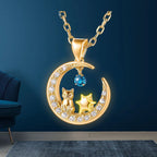 Charming Cat Star Moon Diamond LED neon sign product image