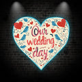 Our Wedding Day Atmosphere Wall LED neon sign product image