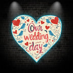 Our Wedding Day Atmosphere Wall LED neon sign product image