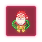 Santa Claus Neon Wreath Poster LED neon sign product image