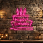 Toysign Happy Birthday with Cake & LED neon sign product image
