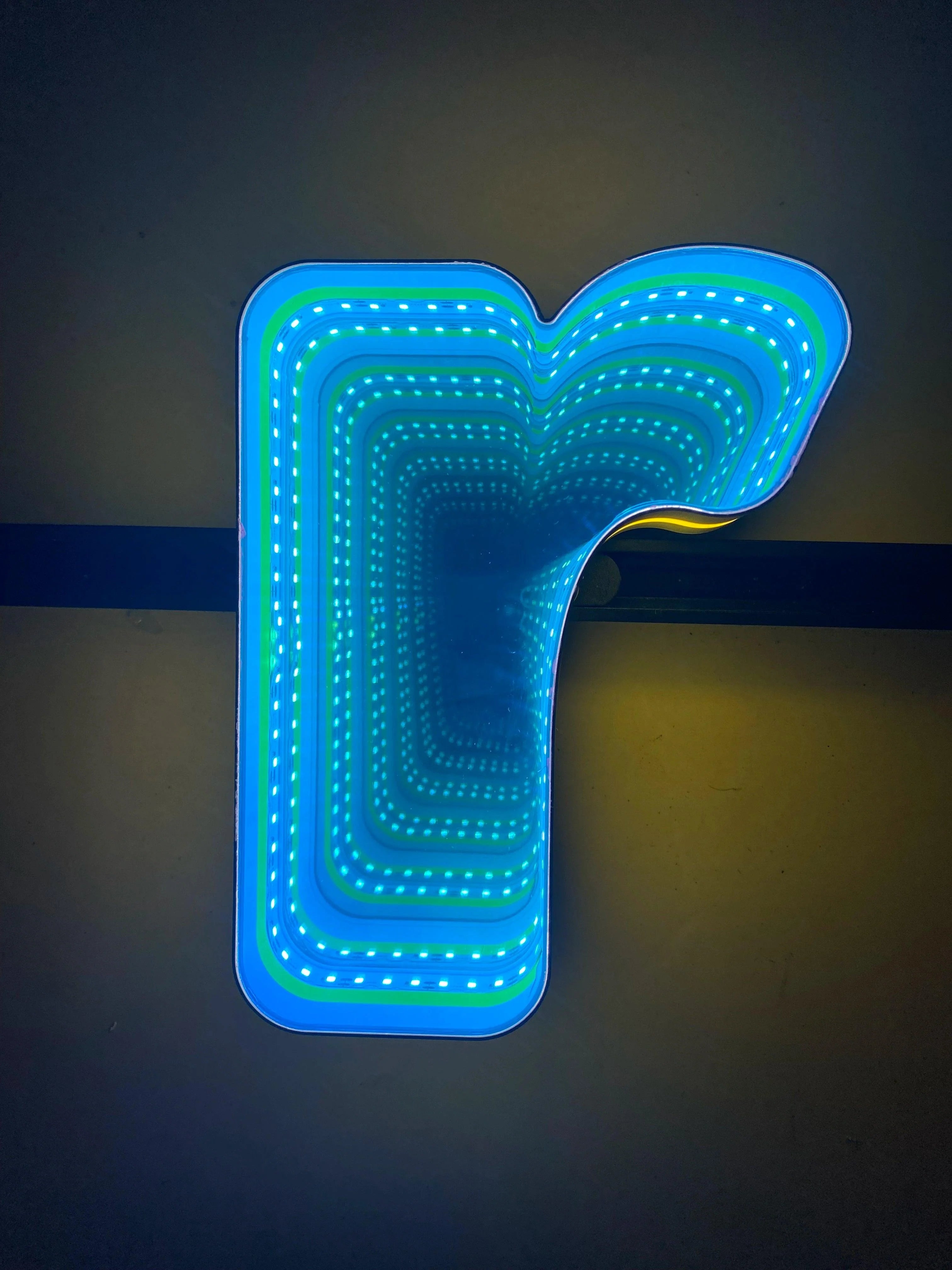 Stocked Infinity Mirror 3d Letter LED neon sign product image
