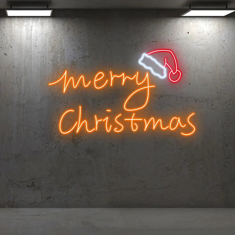Modern Neon Christmas Sign - Merry LED neon sign product image