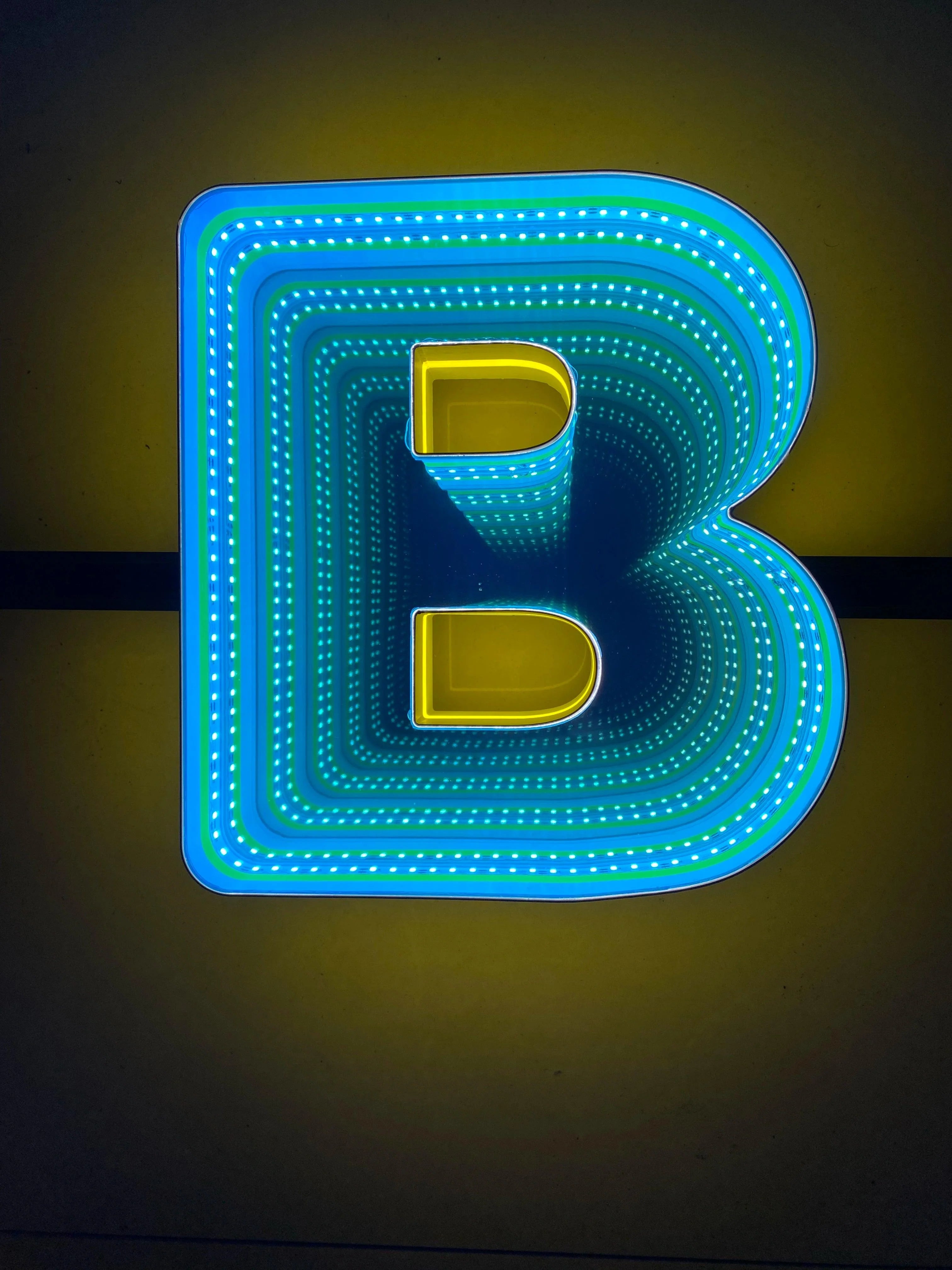Stocked Infinity Mirror 3d Letters LED neon sign product image