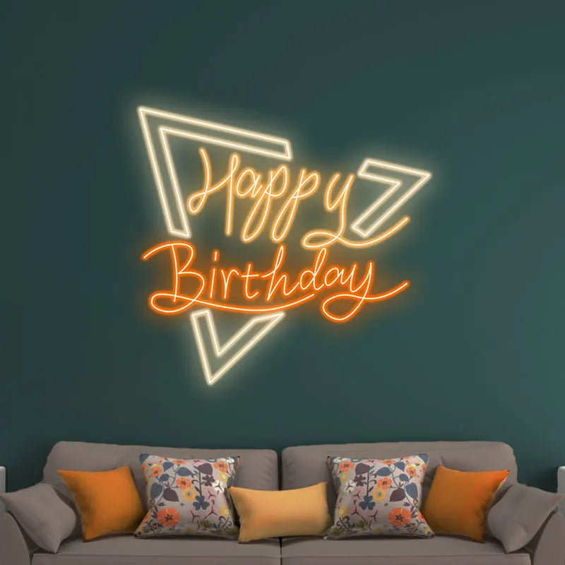 Vibrant Birthday Glow Light Elevate LED neon sign product image