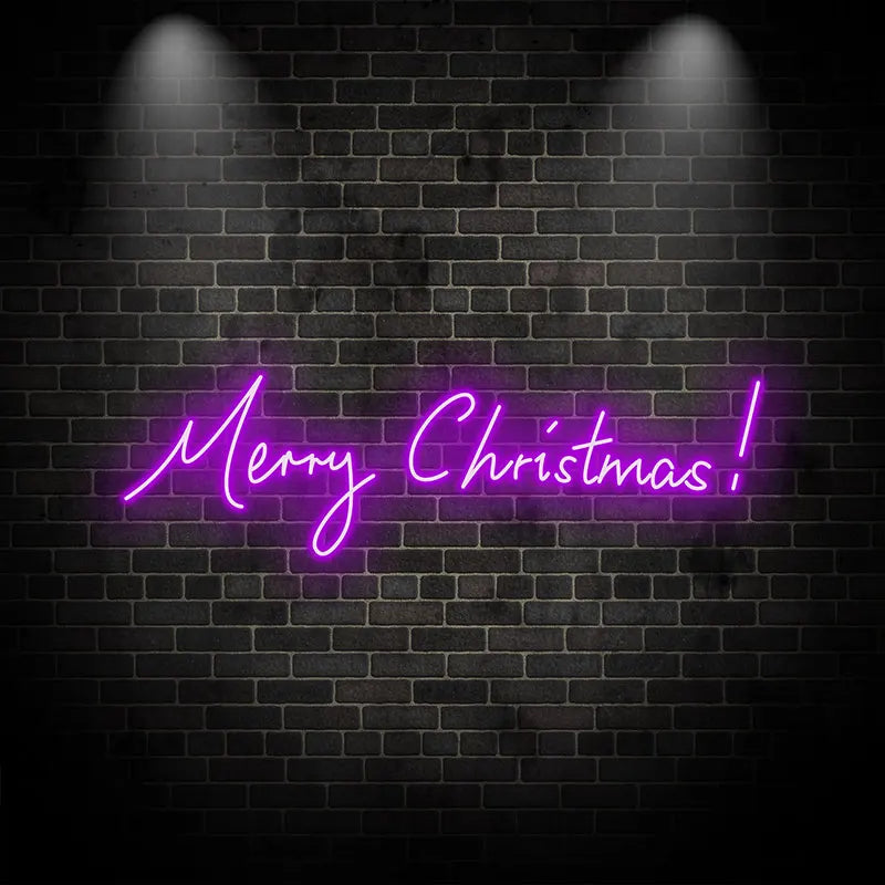 Merry Christmas Neon Text Light LED neon sign product image