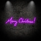 Merry Christmas Neon Text Light LED neon sign by NeonCS