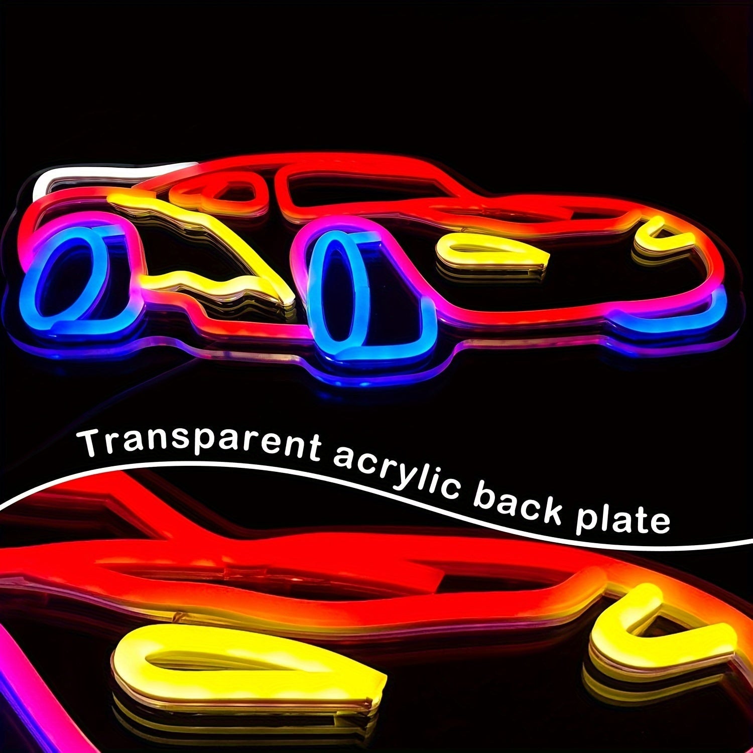 Red Sports Car - Cool Wall Decor for LED neon sign product image