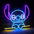 Cute Blue Alien for Kids Room Custom LED neon sign product image