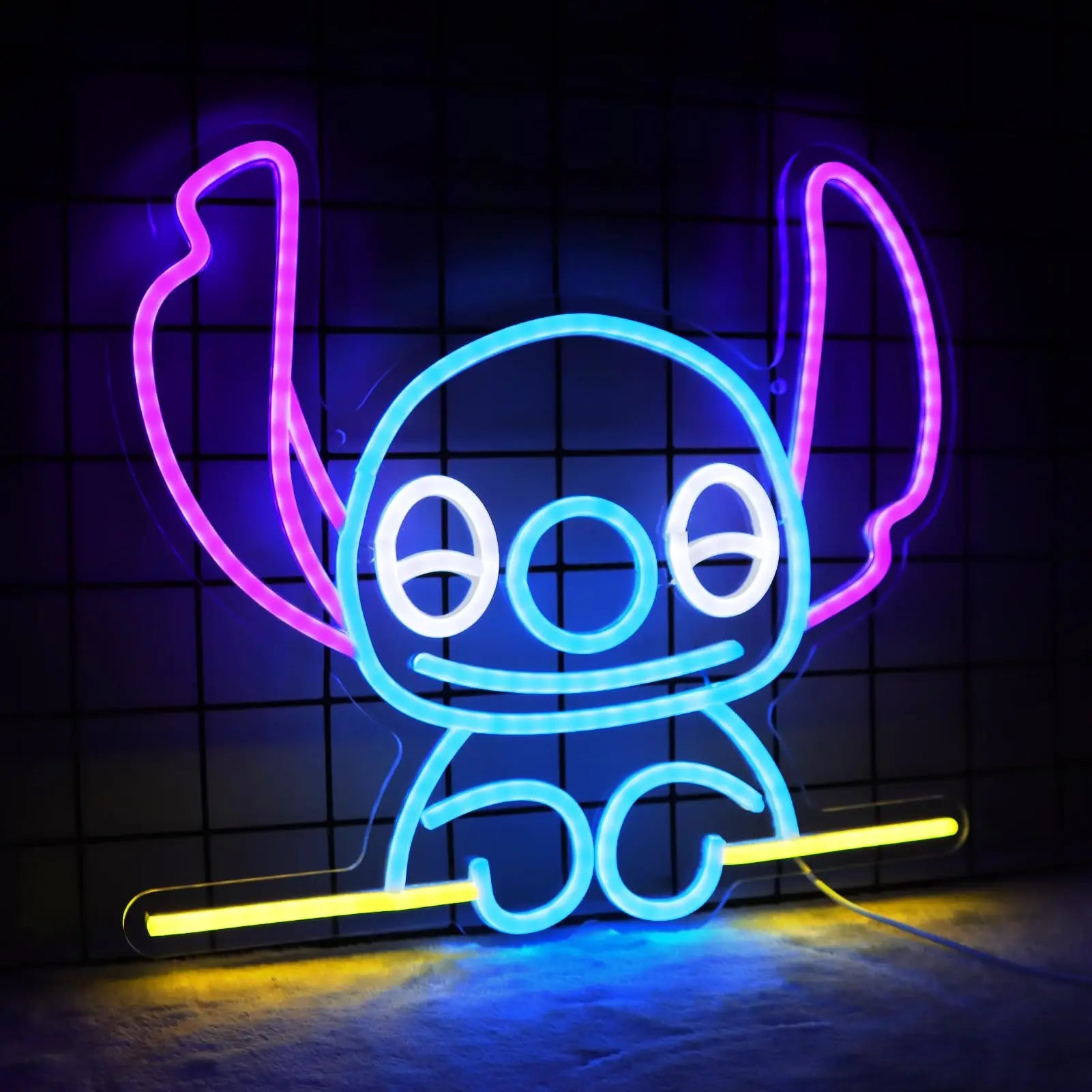 Cute Blue Alien for Kids Room Custom LED neon sign product image
