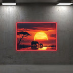 Toysign Elephant Sunset Neon Wall Art LED neon sign product image