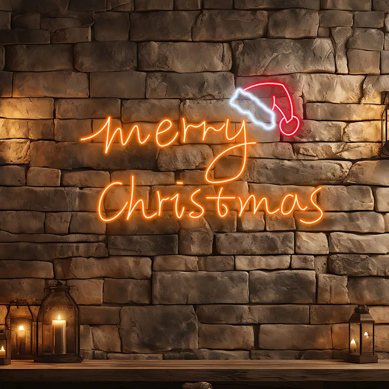 Modern Neon Christmas Sign - Merry LED neon sign product image