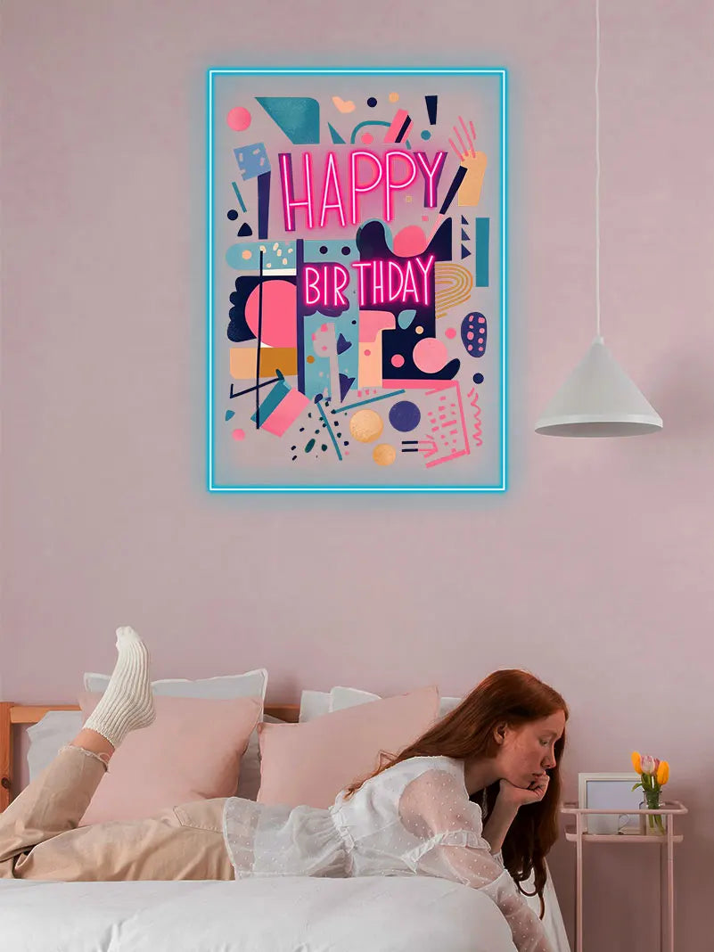 Happy Birthday Birthday Party Wall LED neon sign product image