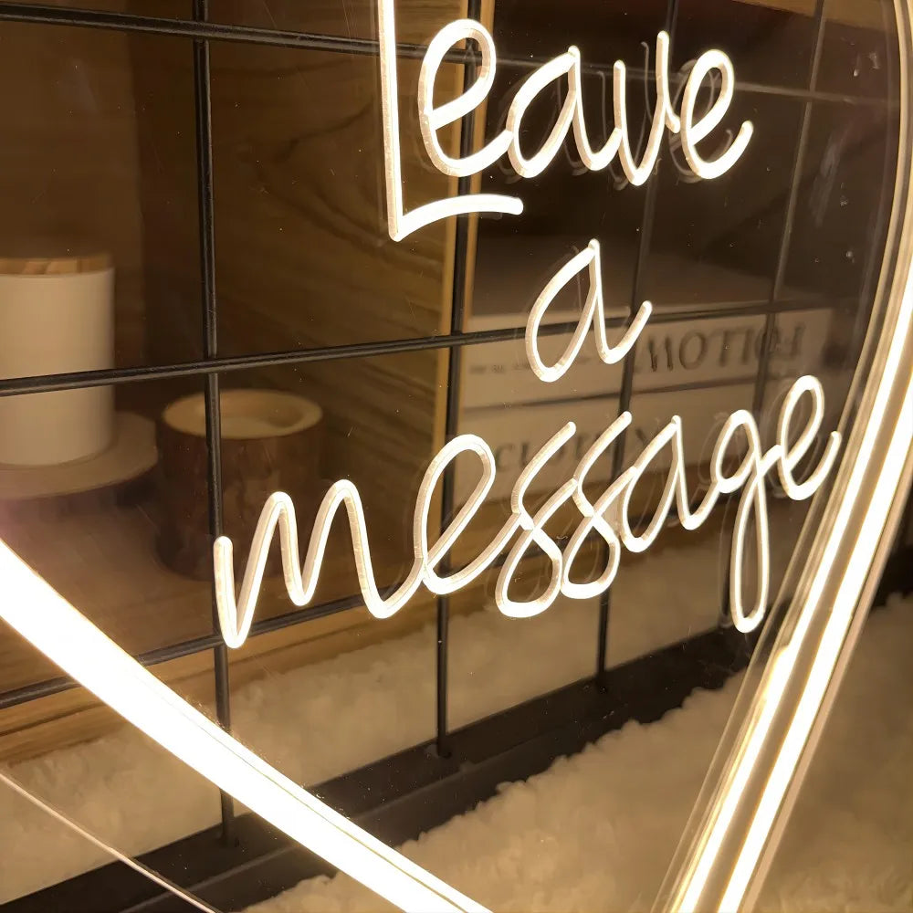 Leave a Message Sculpture Personal LED neon sign product image